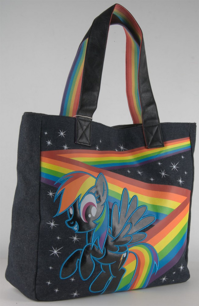 Loungefly My Little Pony Black Rainbow Dash Denim Tote -4487 | eBay